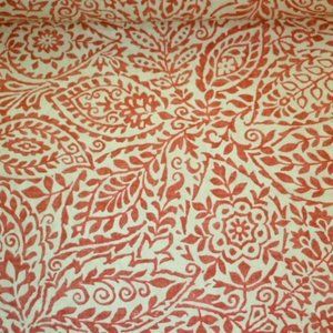 Cast a Shadow Paisley Fabric Coral Fabric